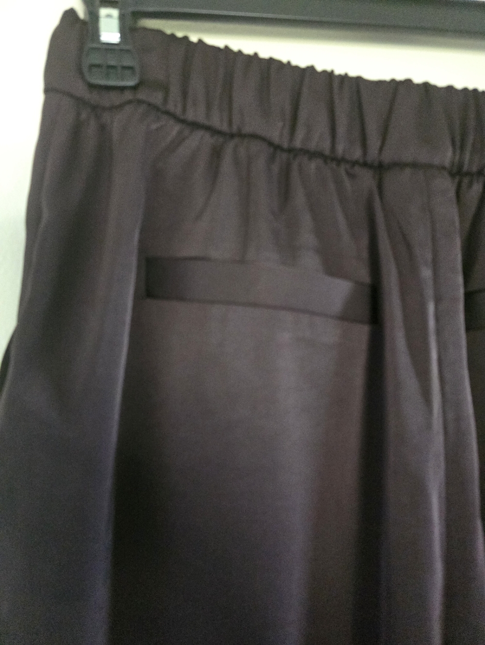 Varley Bryden 2.0 Wide Leg Pant 29.5 Semi Gloss Satin Brown Size Medium - Picture 13 of 16